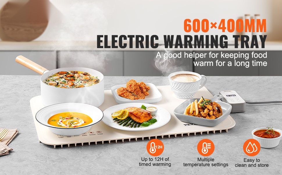 Sähköinen lämmitysalusta pöydällä