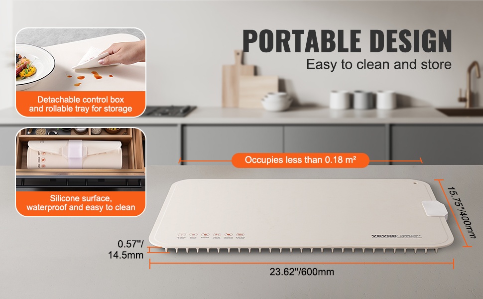 Rullattava silikoninen lämmitysmatto