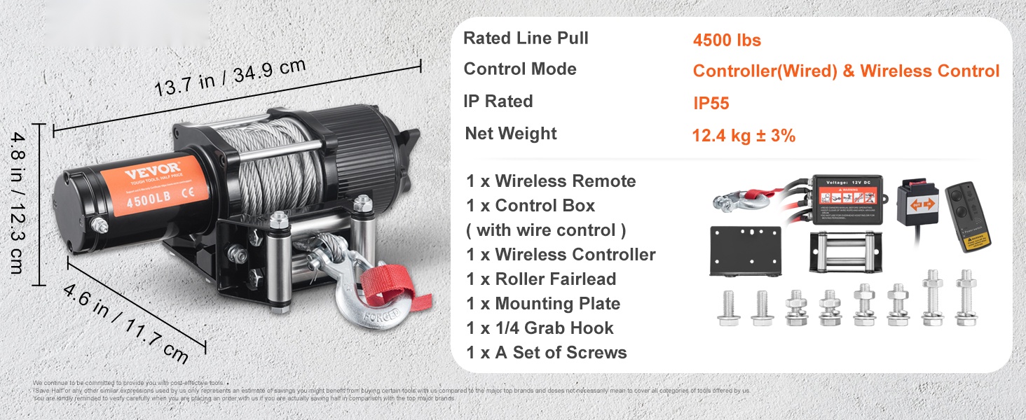 Sähkövinssin mitat ja rakenne