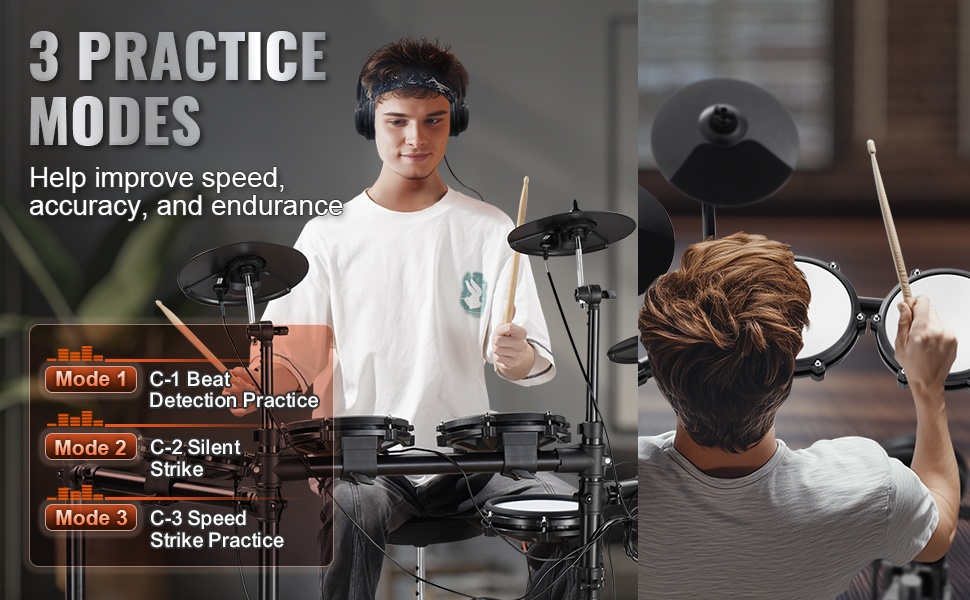 Sähkörumpusetti harjoittelutilat