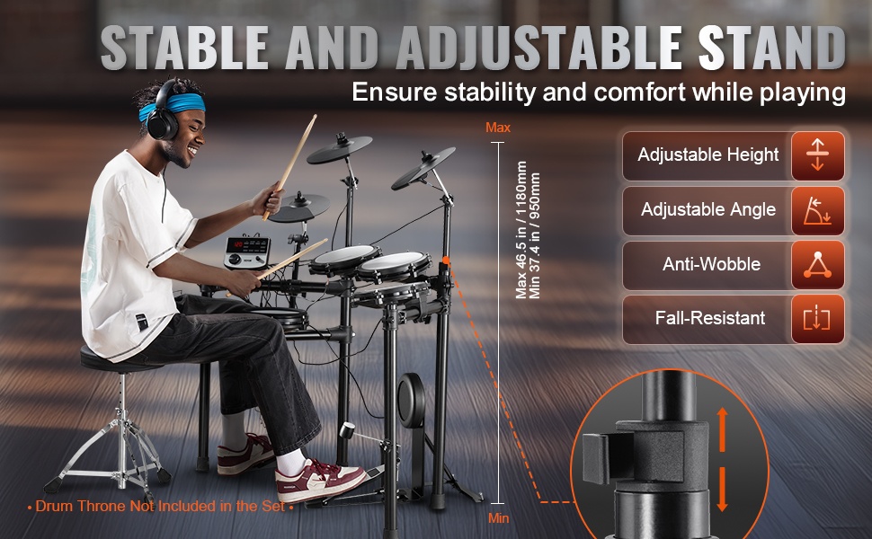 Kokoon taittuva sähkörumpusetti