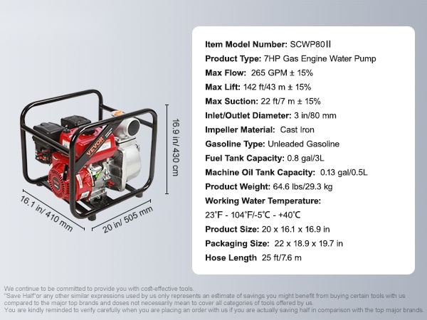 Vesipumpun yksityiskohtainen näkymä