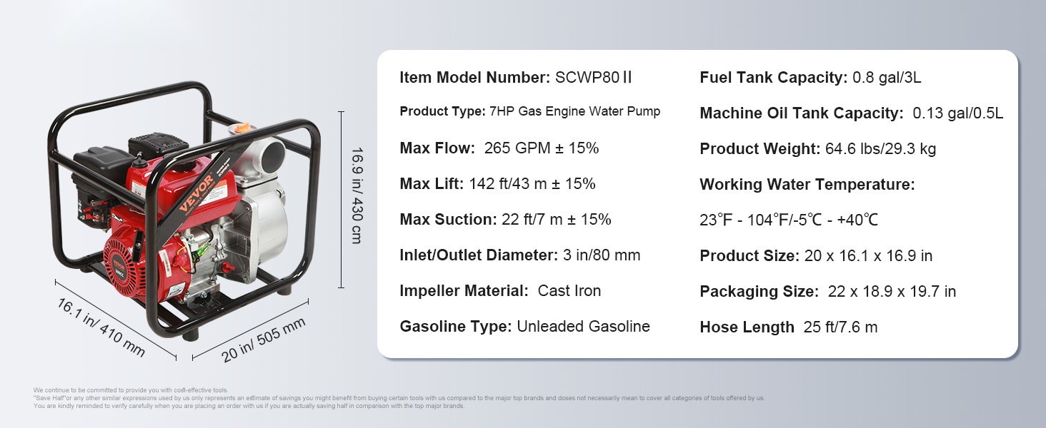 Vesipumpun yleiskuva