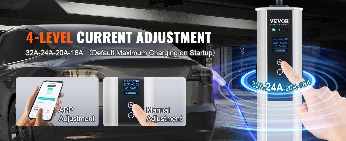 Siirrettävä Type 2 -sähköauton laturi