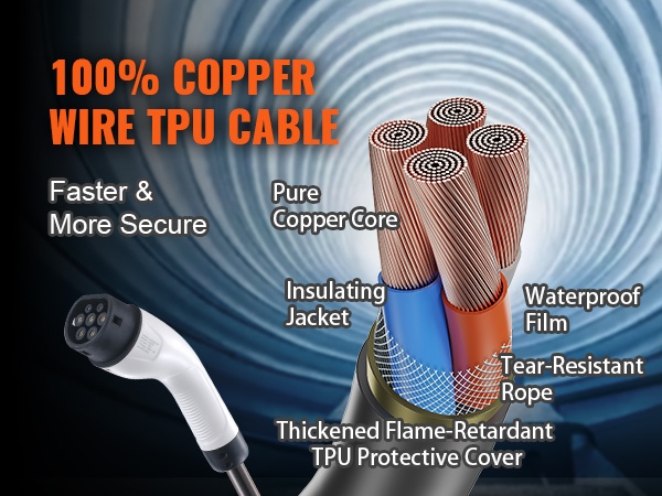 Latauskaapelin rakenne