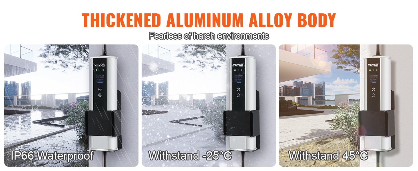 IP66-suojattu latauskaapeli ulkokäytössä