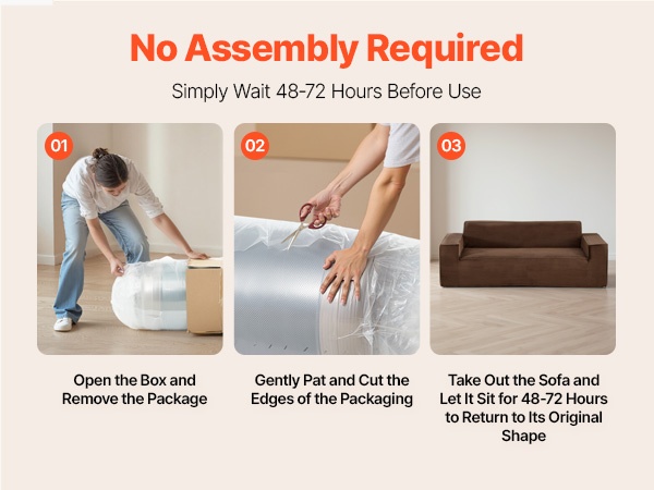 Sohvan käyttöönotto, pehmusteiden pöyhintä