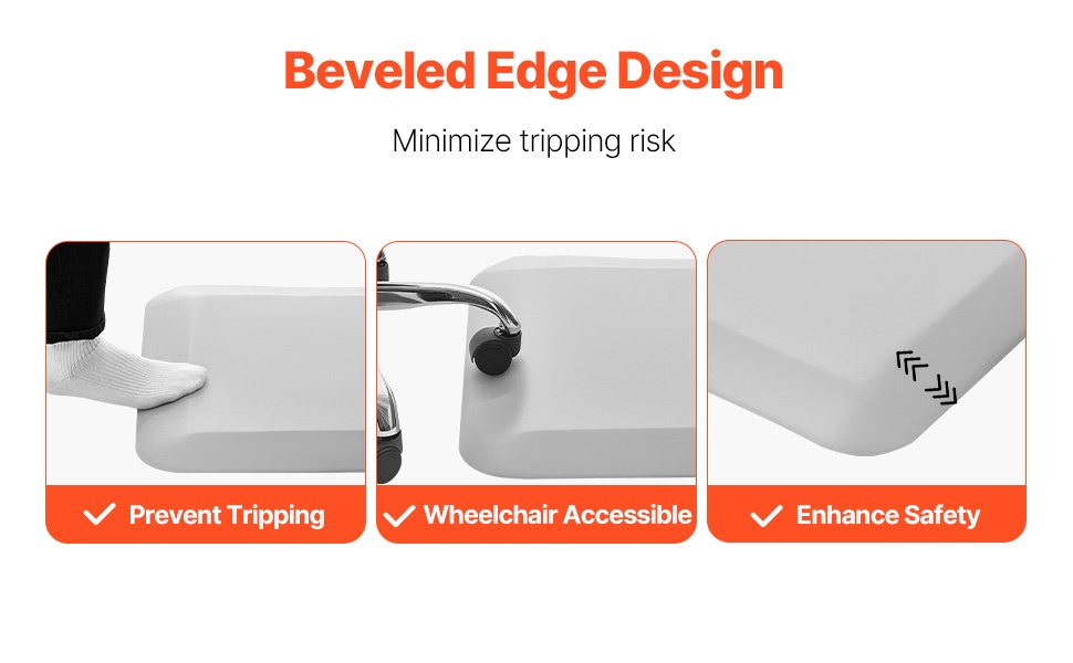 Viistetyt reunat pyörätuolille