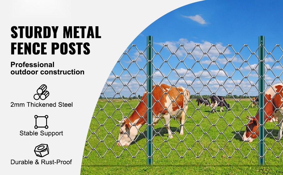 Metallinen aitatolppa Q235 hiiliterästä