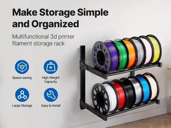 3D-tulostimen filamenttihylly mobiilinäkymä