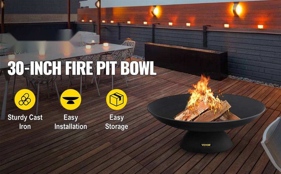 Tulikulho teräksisellä jalalla