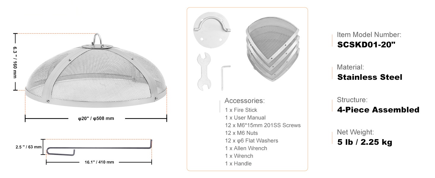 Kipinäsuoja käytössä ulkotulisijassa