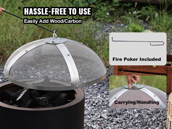 Tulisijan kipinäsuojan verkkoyksityiskohta