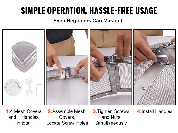 Kipinäsuojan rengaskahvan lähikuva