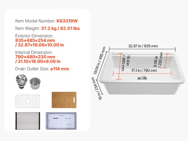 Altaan ja työtason yhteensopivuus, asennusesimerkki