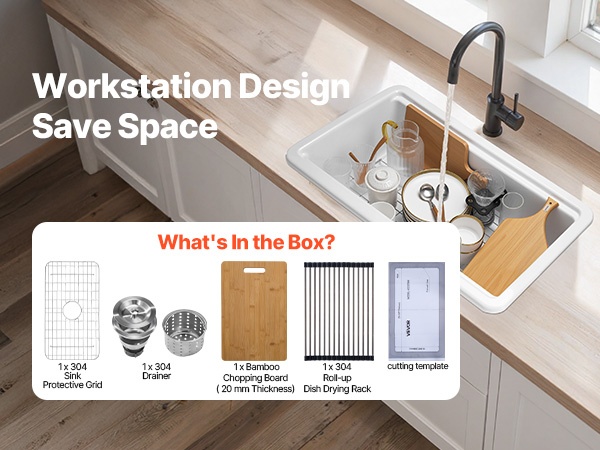 Leikkuulauta ja rullattava kuivausteline altaan päällä