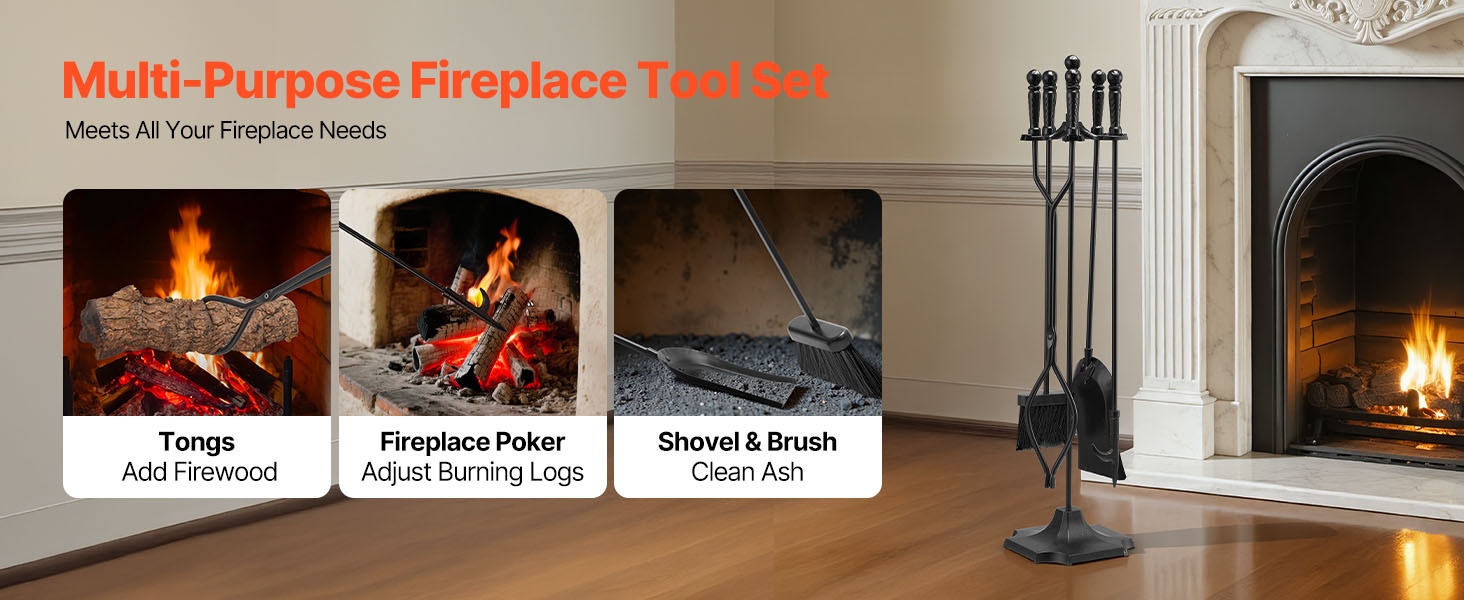 Tuhka-astia lapion, harjan ja käsineiden kanssa