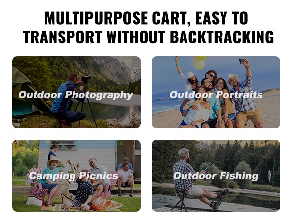 Kalastuskärry varusteineen