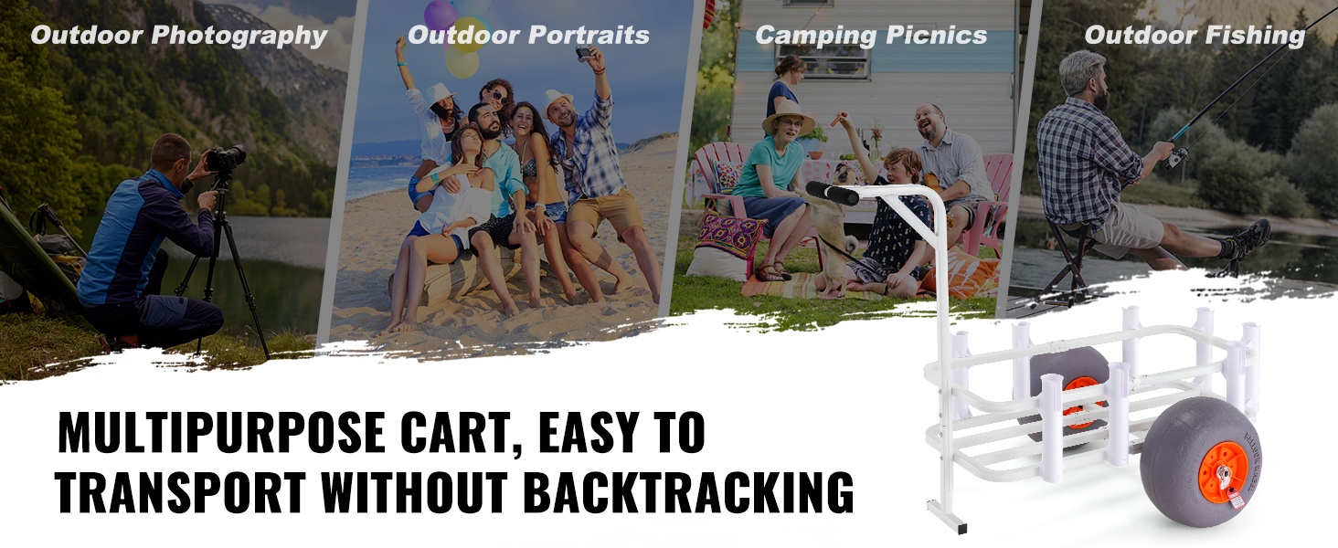 Kalastuskärry retkikäytössä