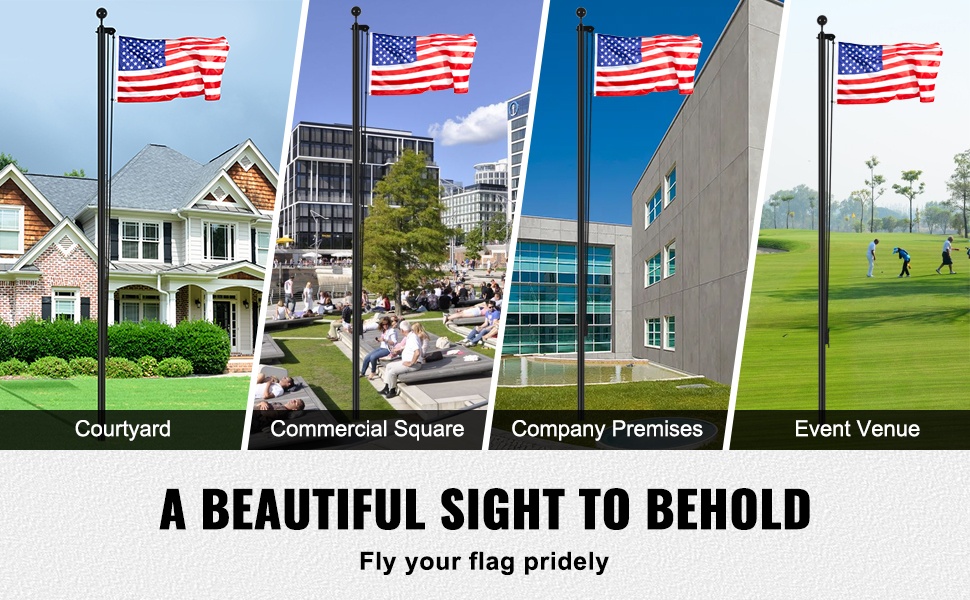 Lipputanko asennettuna ulkoalueelle