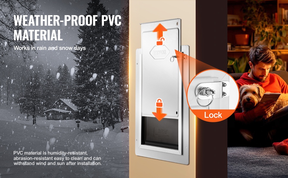 Säänkestävä lemmikkioven läppä