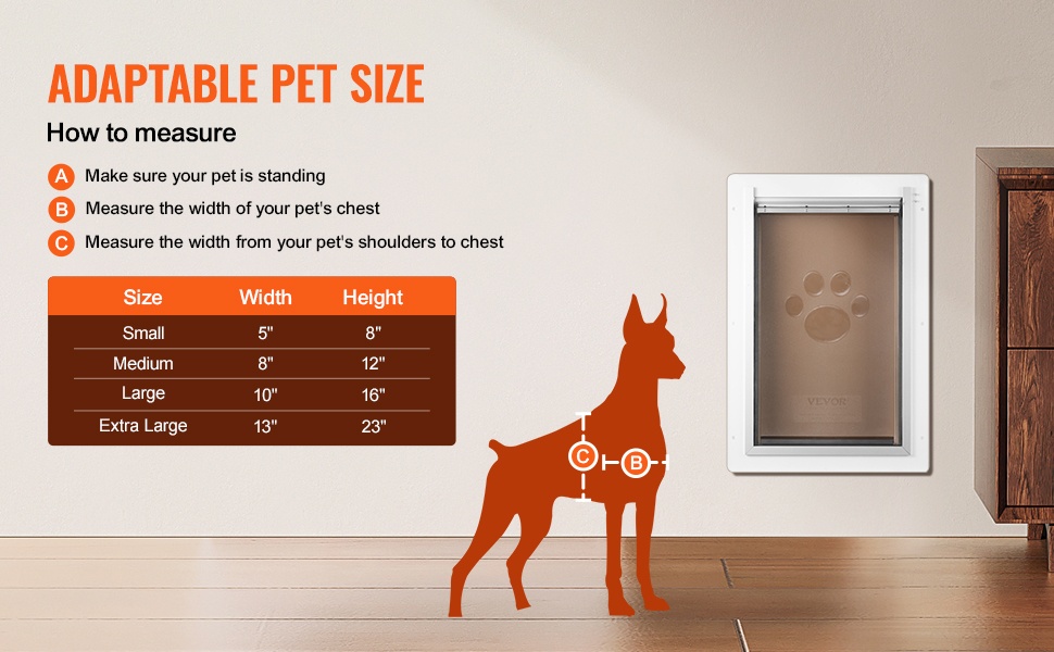 Lemmikkioven koon tarkistus lemmikille