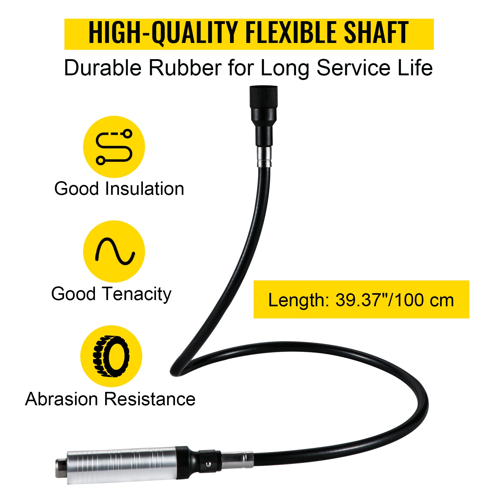 Joustava teräsakseli