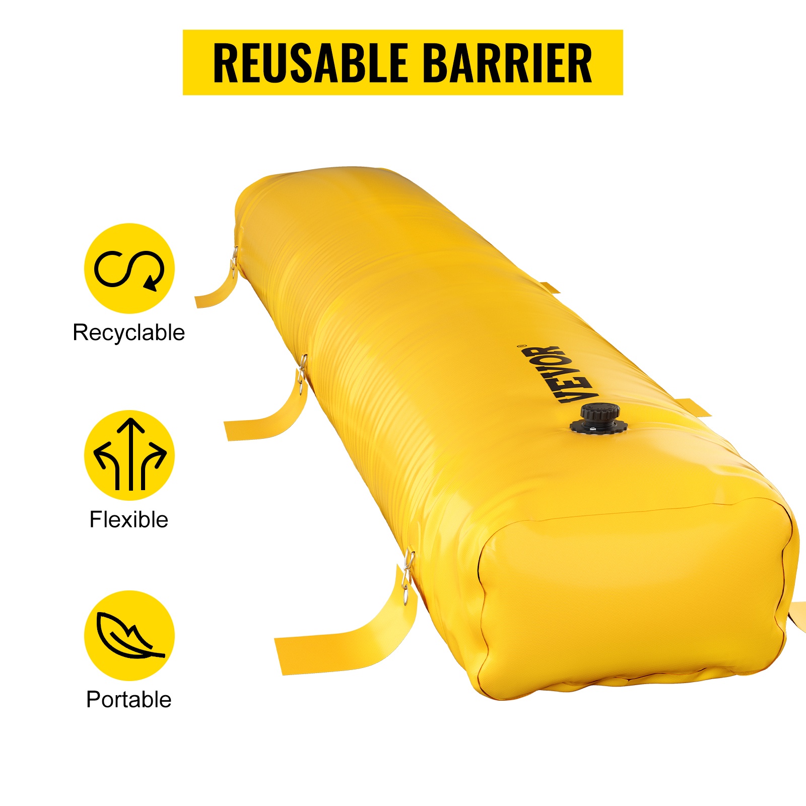 Uudelleenkäytettävä tulvasuoja