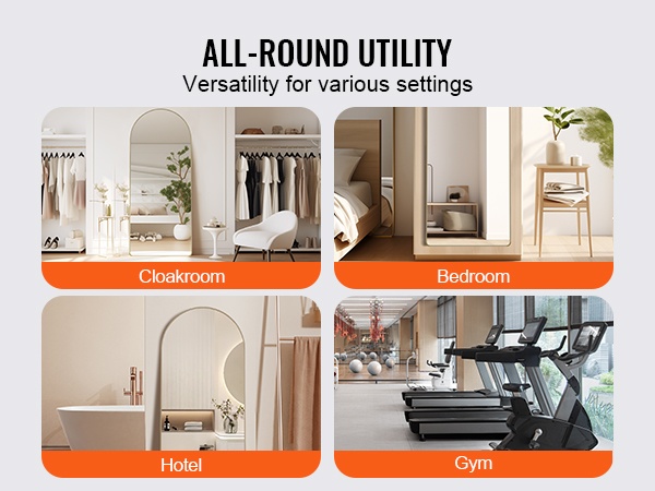 Kaareva peili olohuoneessa