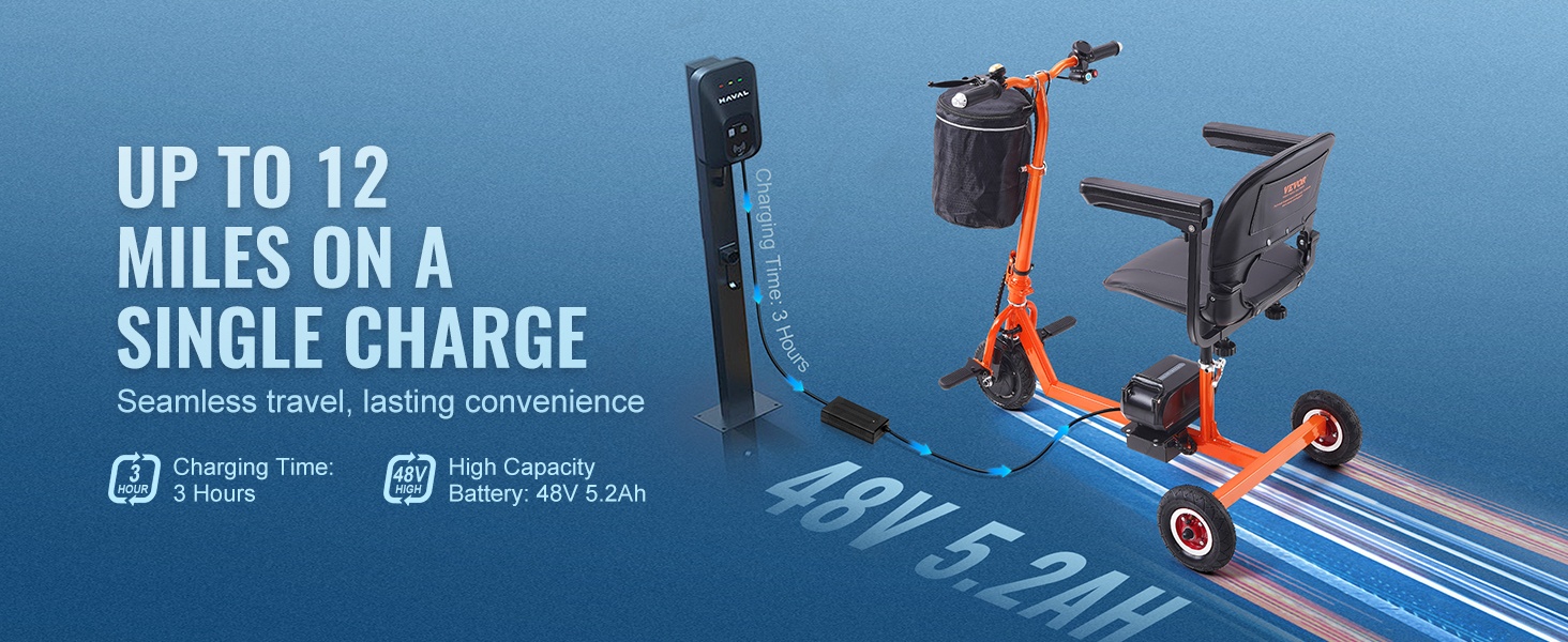 Liikkumisskootteri pitkä toimintasäde