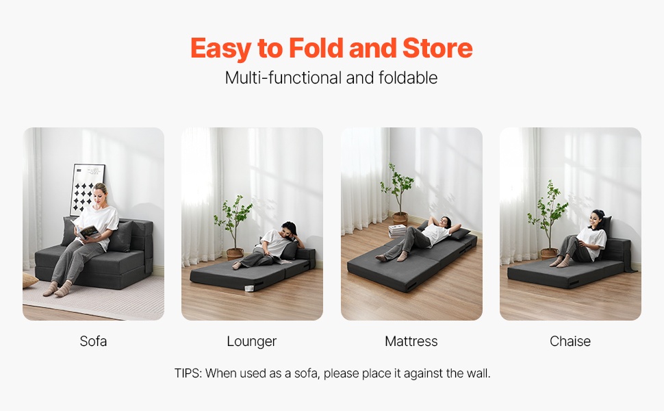 Helposti avattava taitettava vuodesohva