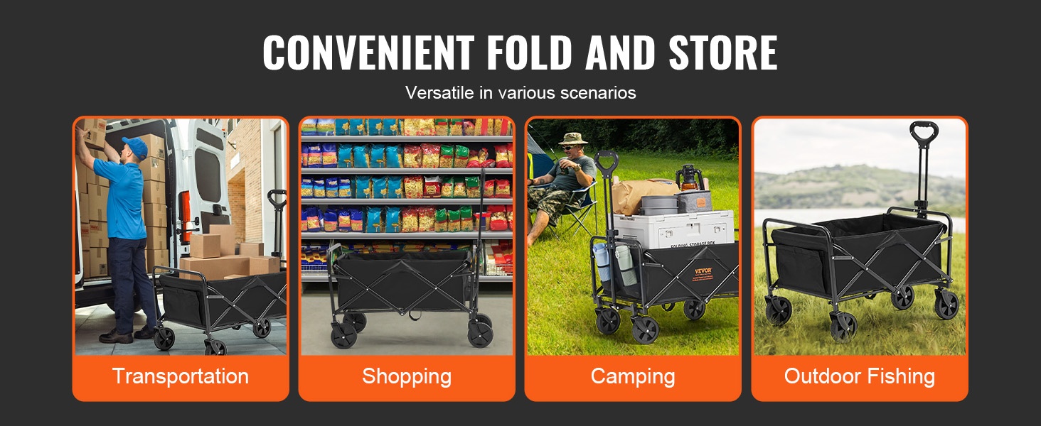 Taittuva kuljetusvaunu, kokoontaitto