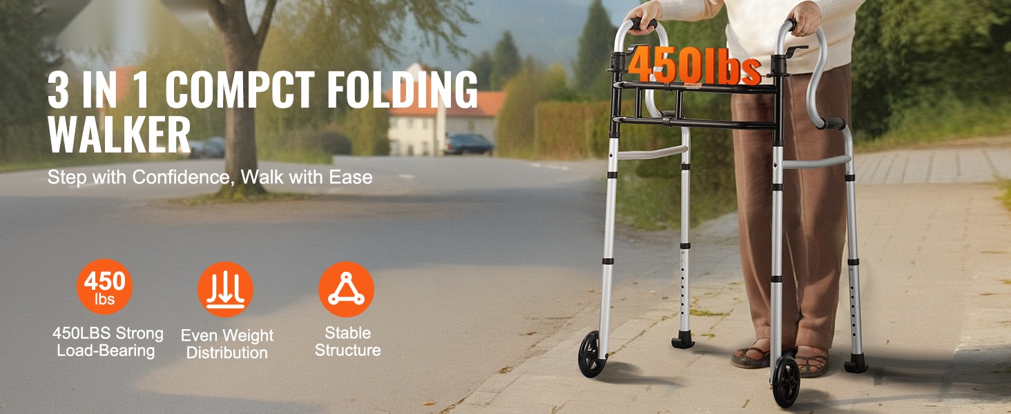 Taittuva hemi-kävelyteline