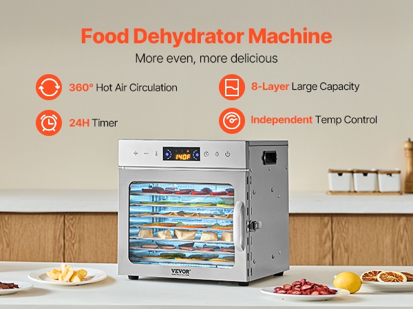 Elintarvikekuivain, kompakti koko