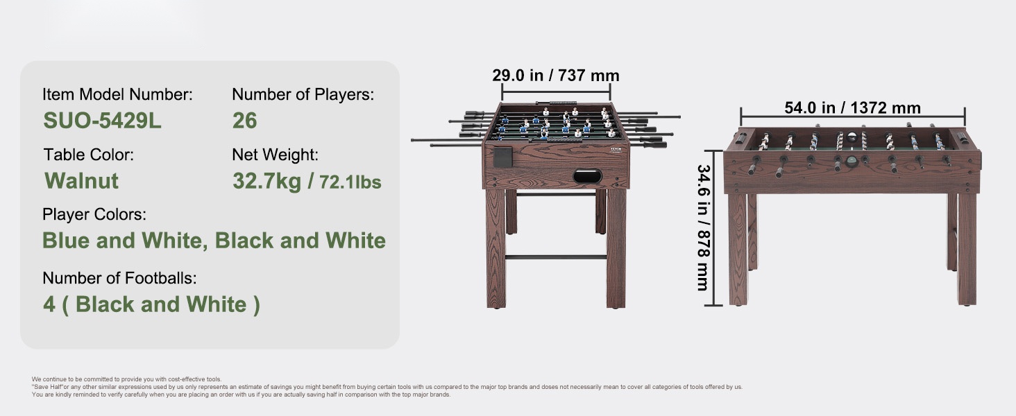 Pöytäjalkapallopeli käytössä