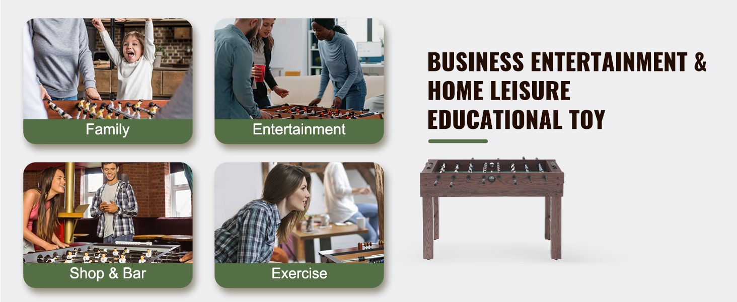 Helposti koottava pöytäjalkapallopöytä