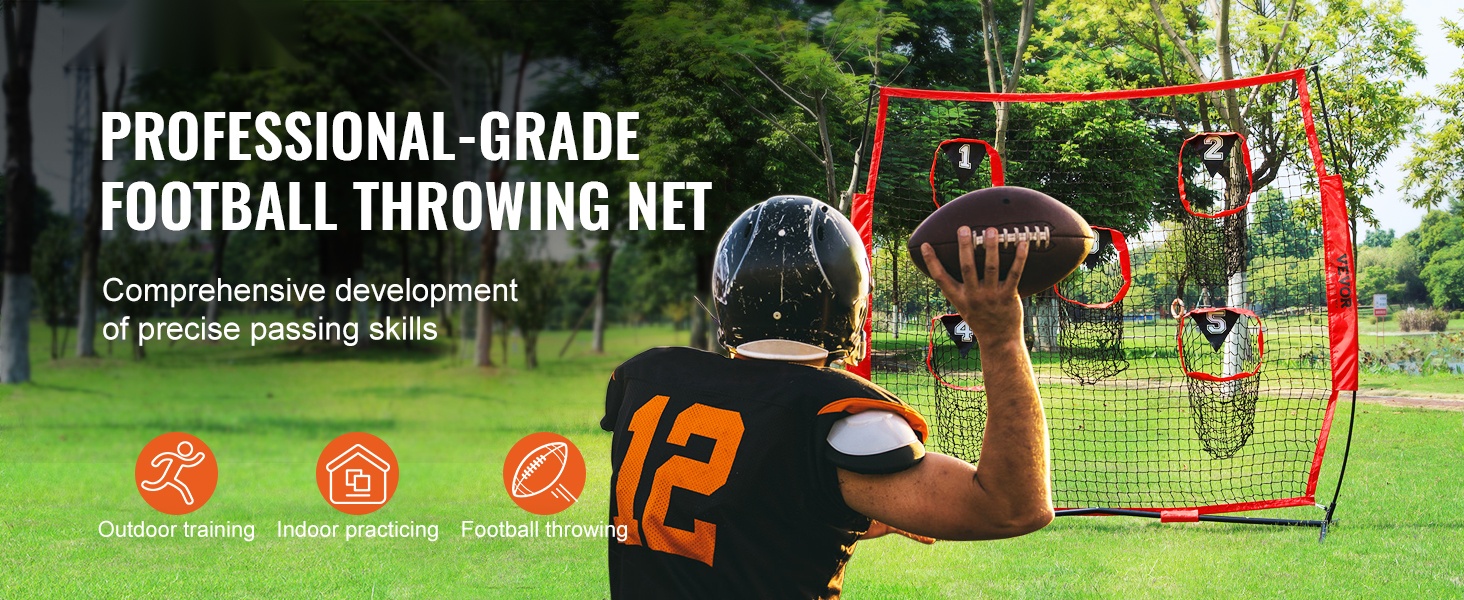 Heittoharjoitusverkko edestä