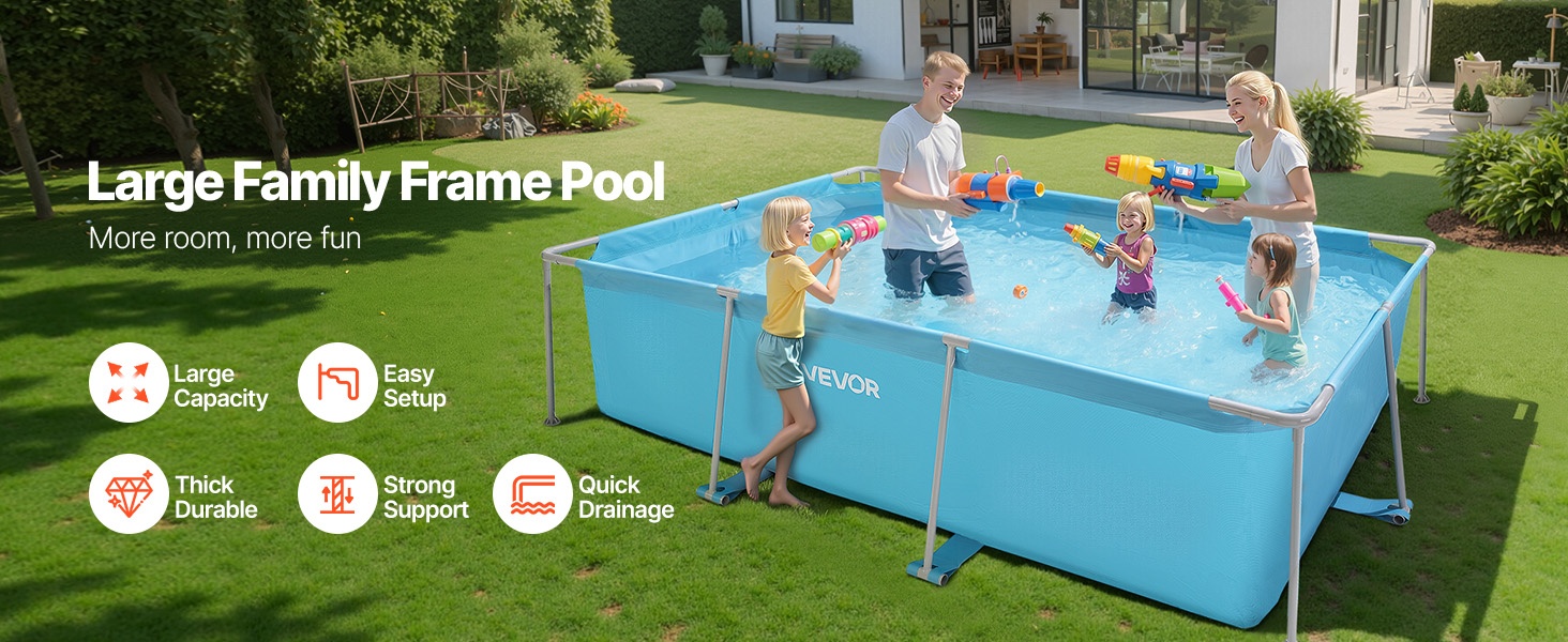 Suorakaiteen muotoinen runkouima-allas pihalle