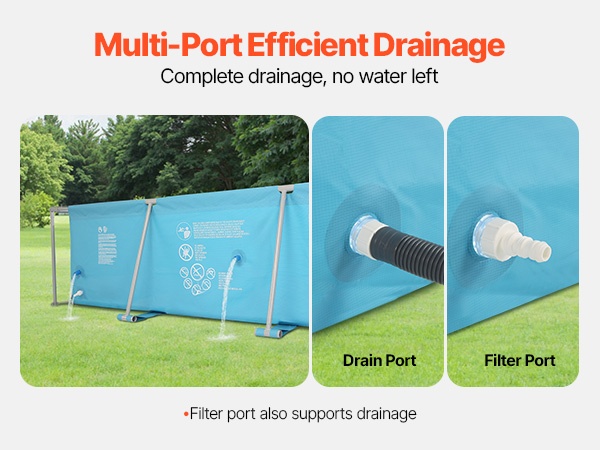 Helppo vedenpoisto altaasta