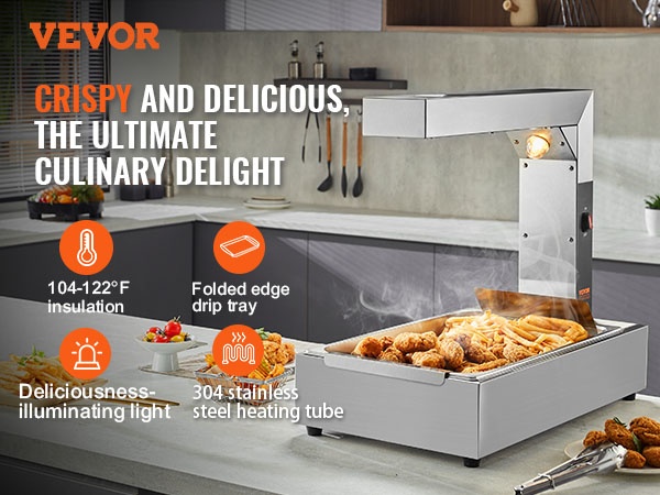 Ranskanperunoiden lämpölaite pöytämallinen