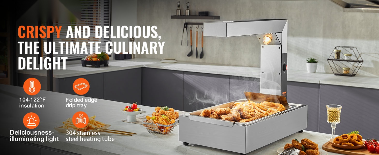 Ranskanperunoiden lämpölaite yleisnäkymä