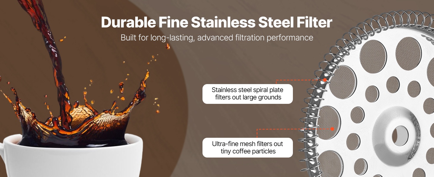 Ruostumattoman teräksen suodatin