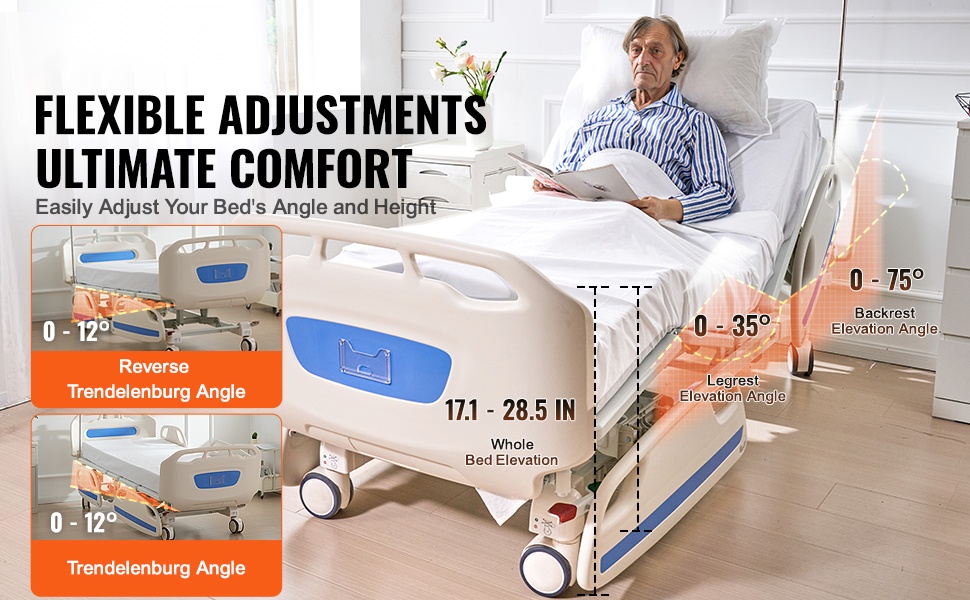 Täyssähköinen sairaalasänky, yleiskuva