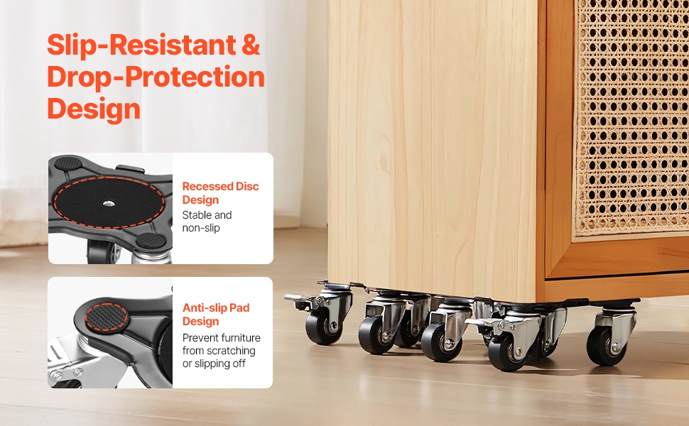 Vahvistettu rakenne ja liukuestojalat