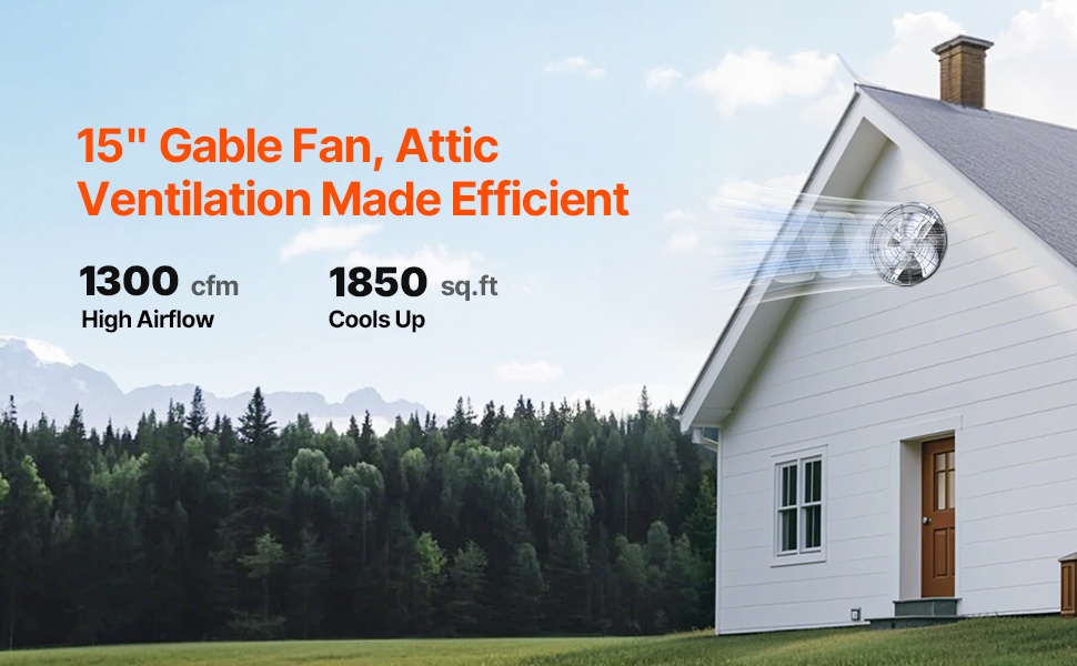 Päätyseinään asennettava ullakkopuhallin