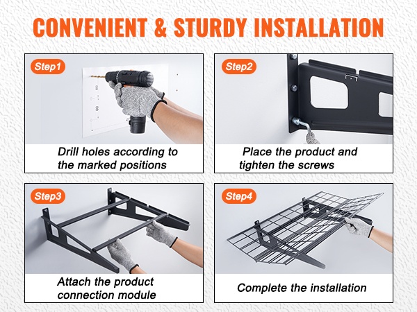 Helppo poraus ja asennus seinään, mobiilinäkymä