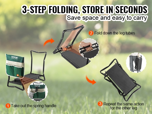 Säilytettävä puutarhan polvistumisalusta