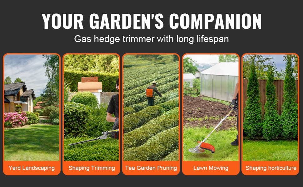 Monitoimisen puutarhatyökalun kokonaisuus