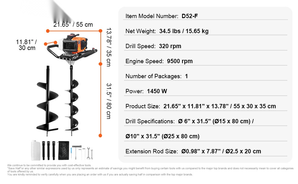 Maaporakone ja poranterä