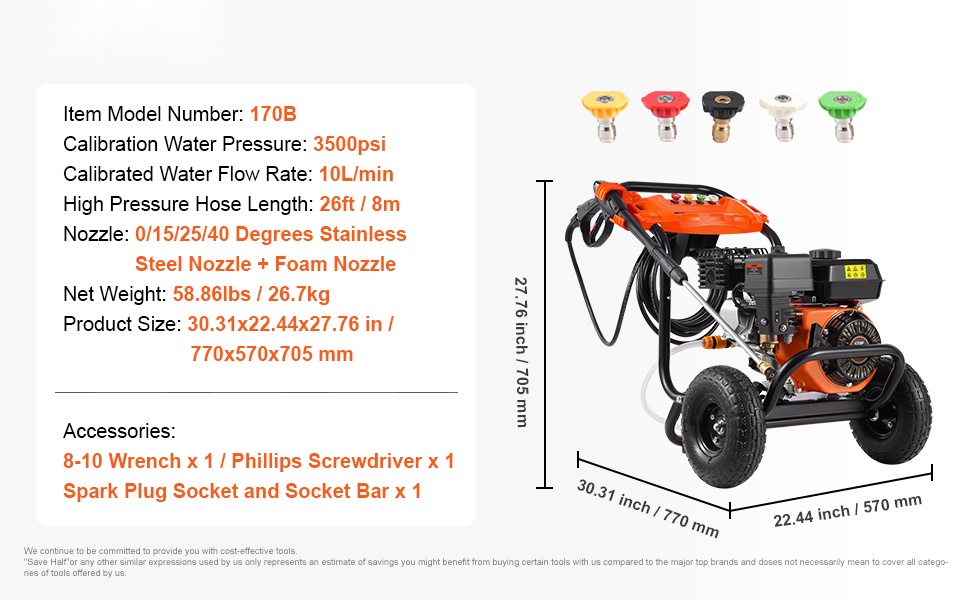 Korkeapainepesurin yksityiskohtia